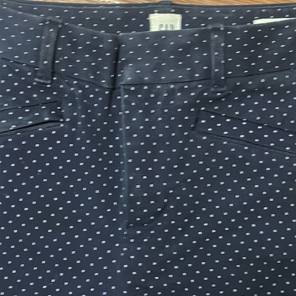 GAP Dark Blue Skinny Ankle Pants with White Dots - Picture 5 of 12